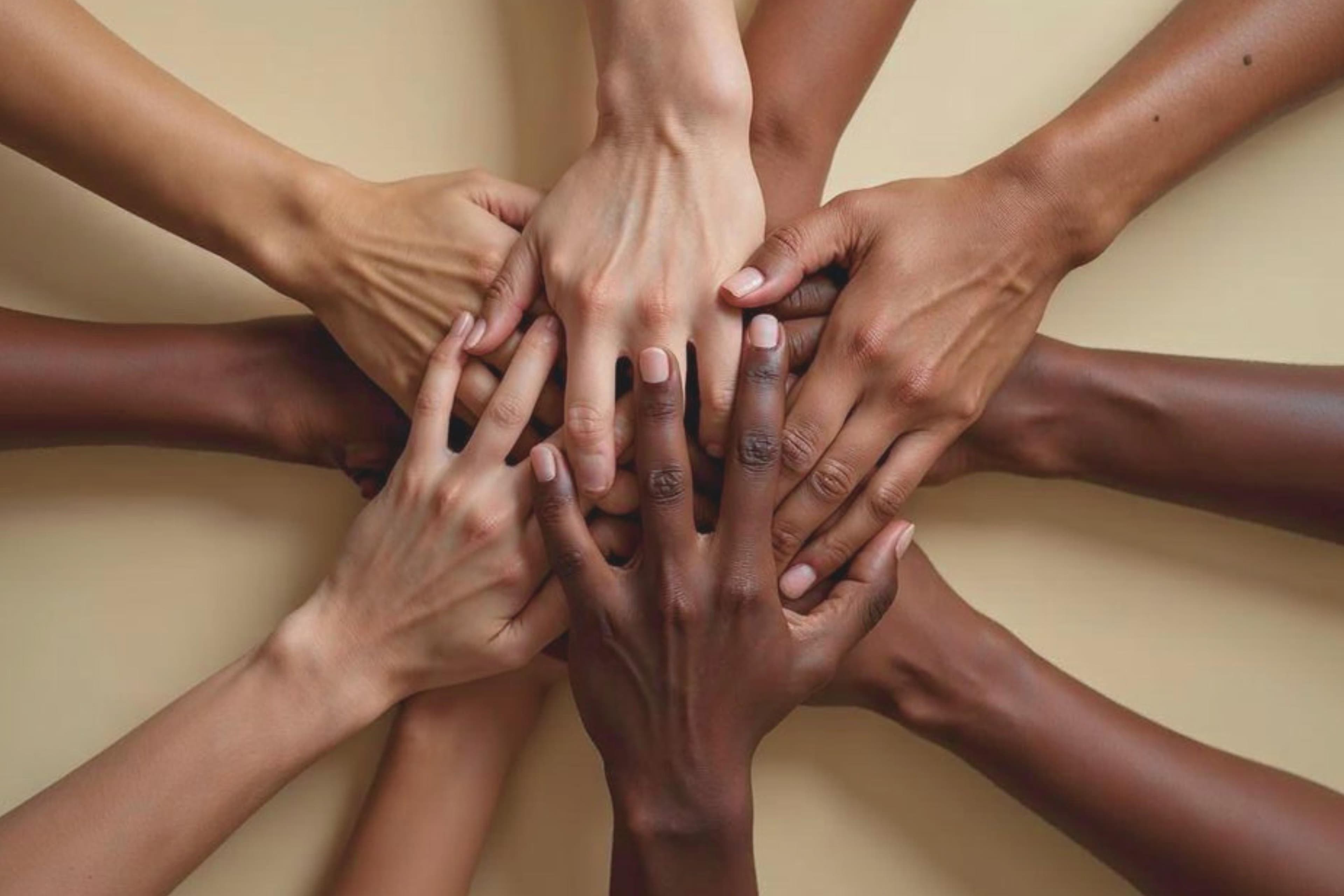 A diverse team of professionals in a meeting.